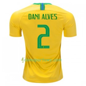 Koszulka Brazylia Dani Alves 2 Domowe Koszulki Piłkarskie Mistrzostwa Świata 2018